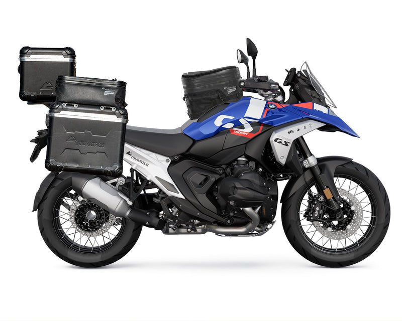 De BMW R 1300 GS en Touratech Zega Evo Zijkoffers"