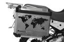 Touratech 01-050-0800-0 Touratech Wereldkaart sticker voor op de zijkoffers Koffer sticker