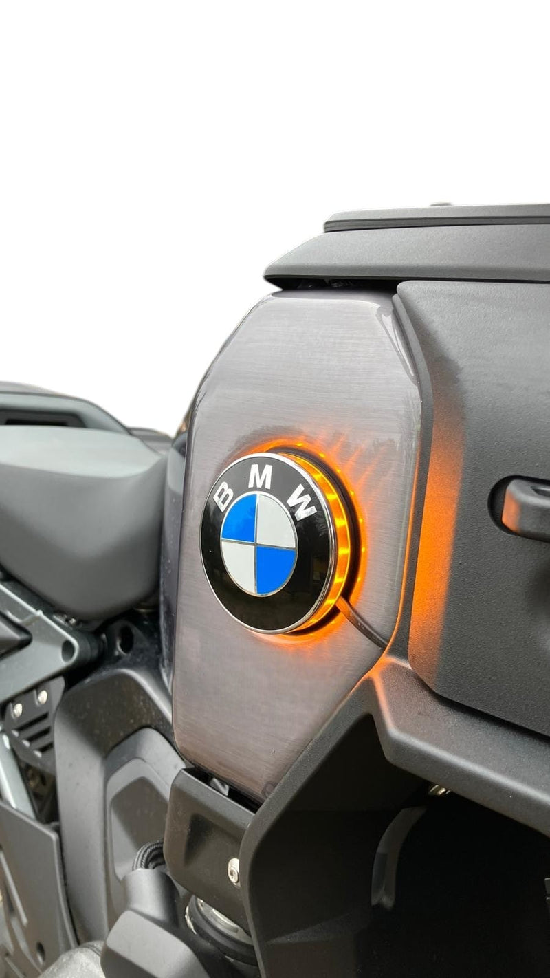 Blue Rider 70mmDRLGSA BMW Led embleem knipperlicht 70mm voor de R1300GS Adventure Embleem knipperlichten BMW Led embleem knipperlicht 70mm voor de R1300GS Adventure