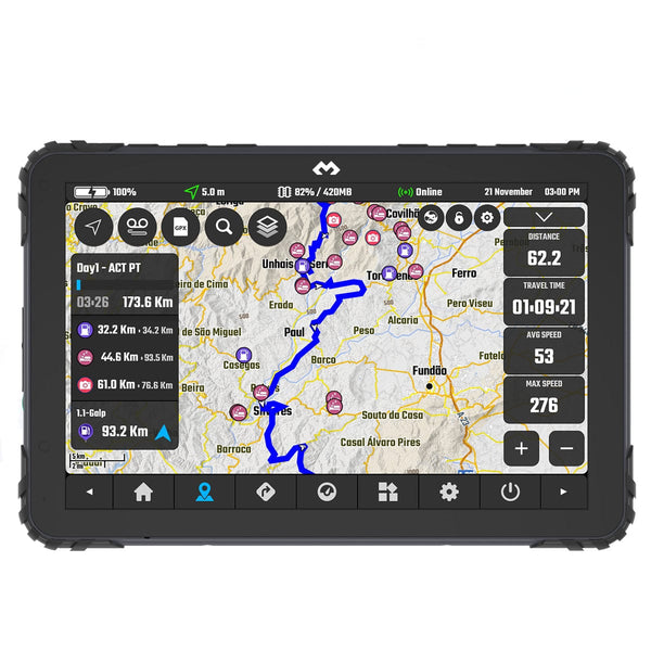 DMD DMD T865X 8 inch 1300 nits Navigatie tablet voor offroad gebruik Navigatiesystemen DMD T865X 8 inch 1300 nits Navigatie tablet voor offroad gebruik