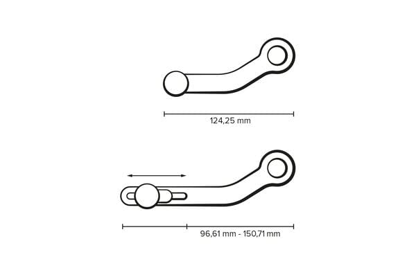 SW Motech FSC.07.897.10001 SW-Motech schakelpedaal voor de BMW F750 en BMW F850 Schakelpedaal