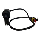 Blue Rider Stuursch2 Stuurschakelaar met drie functies voor aan het stuur met stekker Schakelaar embleem