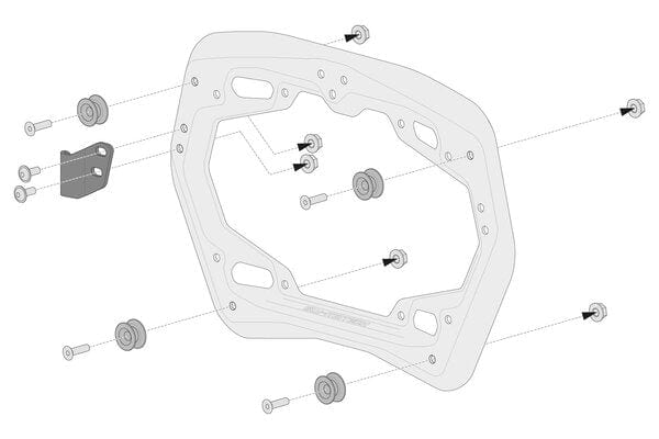 SW-Motech SW-Motech TRAX ADV Aluminium Koffersysteem voor de BMW R1300GS Zijkoffers SW-Motech TRAX ADV Aluminium Koffersysteem voor de BMW R1300GS